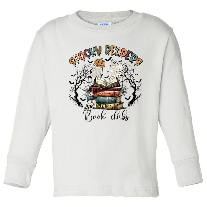 Spooky Readers Book Clubs Toddler Long Sleeve Shirt