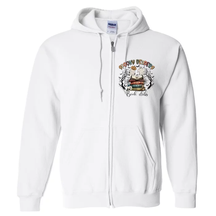 Spooky Readers Book Clubs Full Zip Hoodie