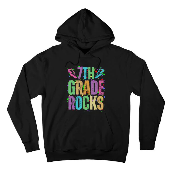 School Rocks Back To School Rockin 7th Grade Rocks Tall Hoodie