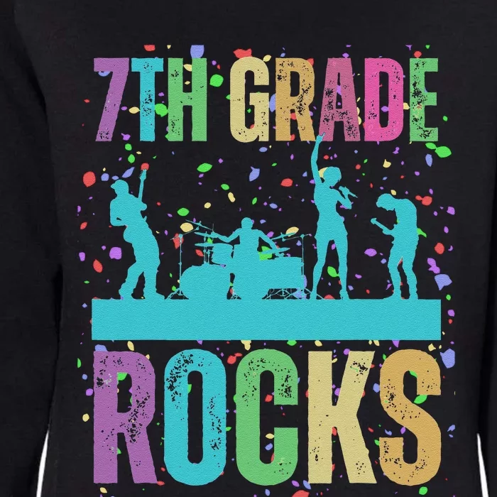 School Rocks Back To School Rockin 7th Grade Rocks Womens California Wash Sweatshirt