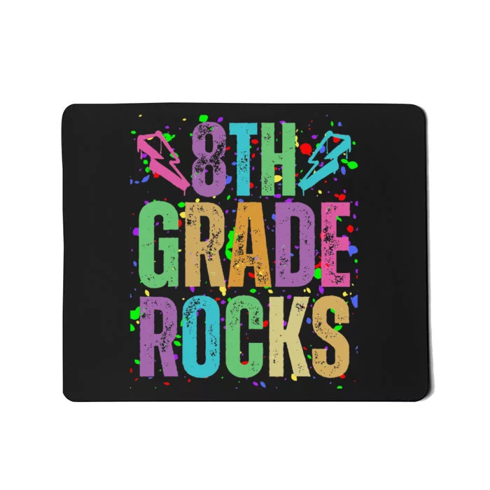 School Rocks Back To School Rockin 8th Grade Rocks Mousepad