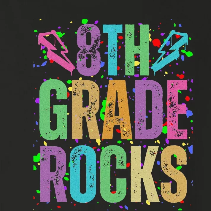 School Rocks Back To School Rockin 8th Grade Rocks Toddler Long Sleeve Shirt