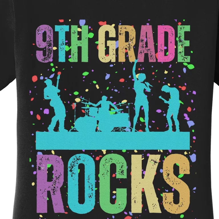 School Rocks Back To School Rockin 9th Grade Rocks Women's T-Shirt