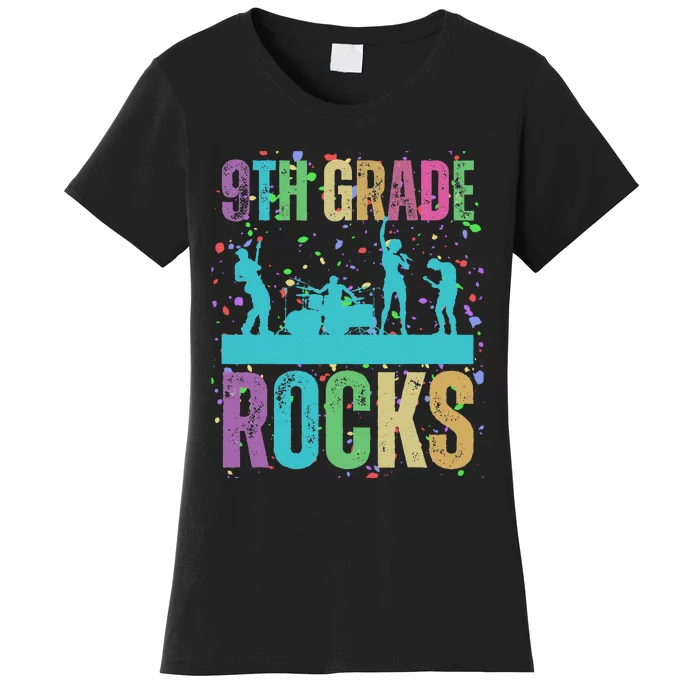 School Rocks Back To School Rockin 9th Grade Rocks Women's T-Shirt