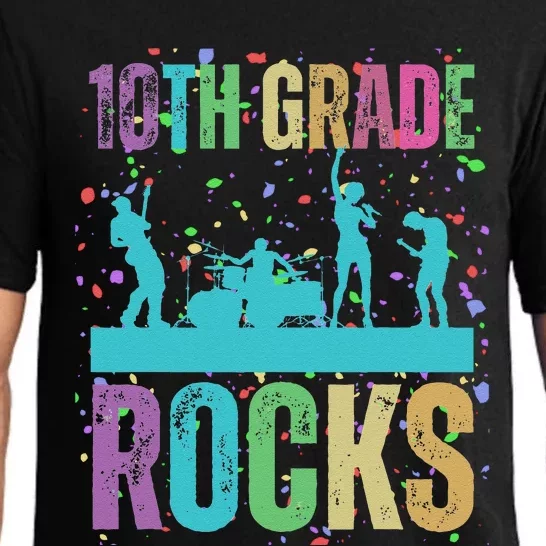 School Rocks Back To School Rockin 10th Grade Rocks Pajama Set