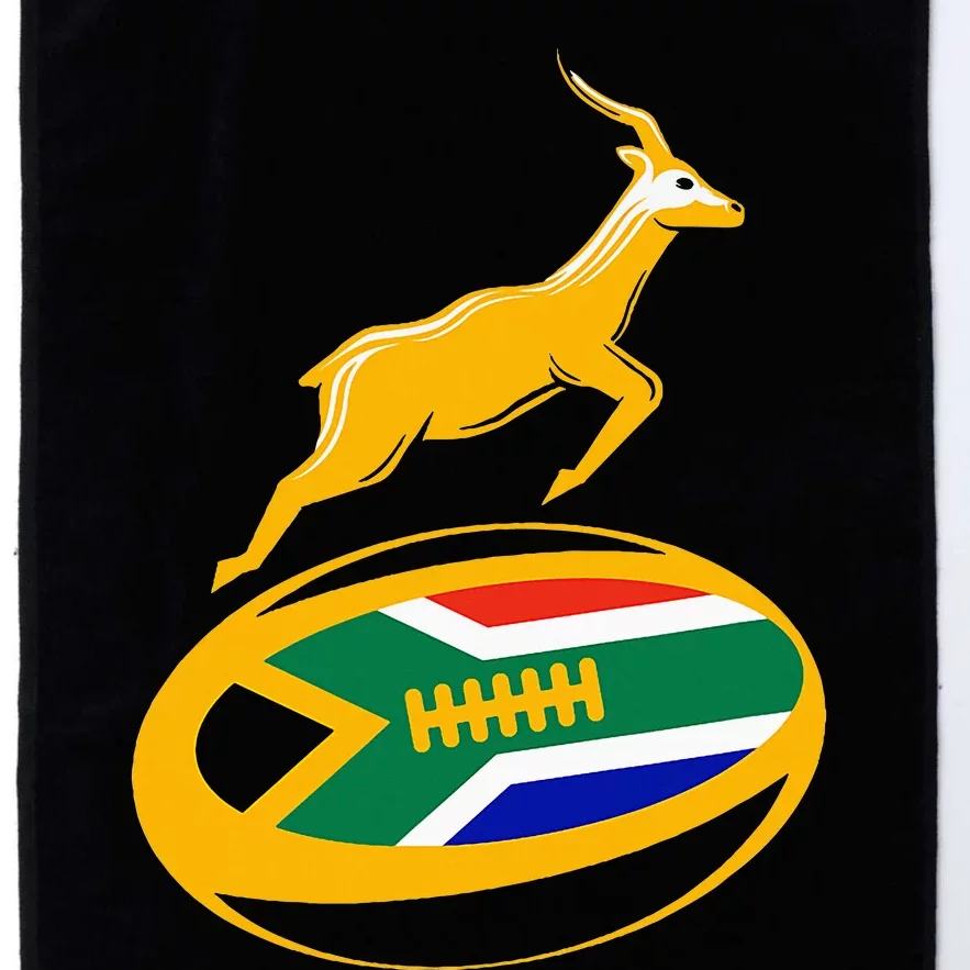 Springbok Rugby Ball & South African Flag Platinum Collection Golf Towel