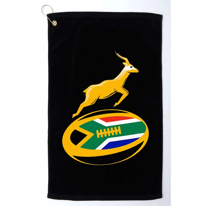 Springbok Rugby Ball & South African Flag Platinum Collection Golf Towel