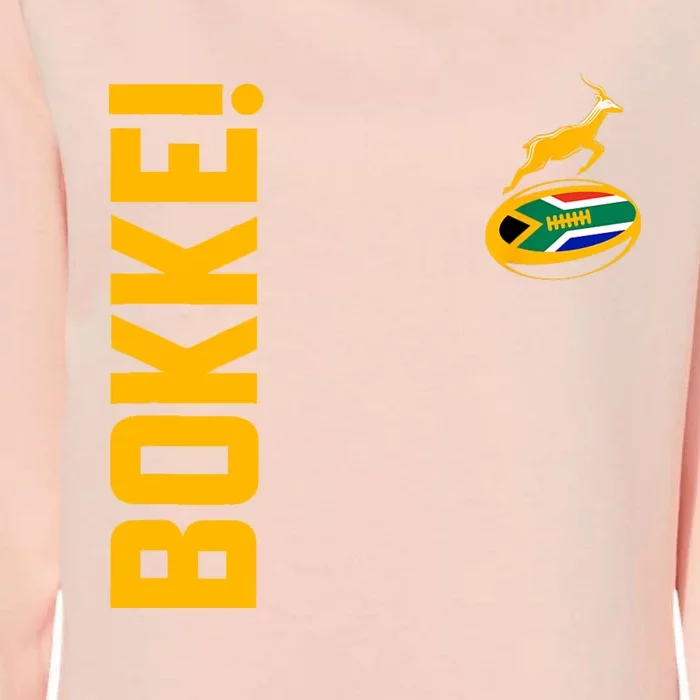 Springbok Rugby. Bokke South African Flag. With Back Print Womens California Wash Sweatshirt