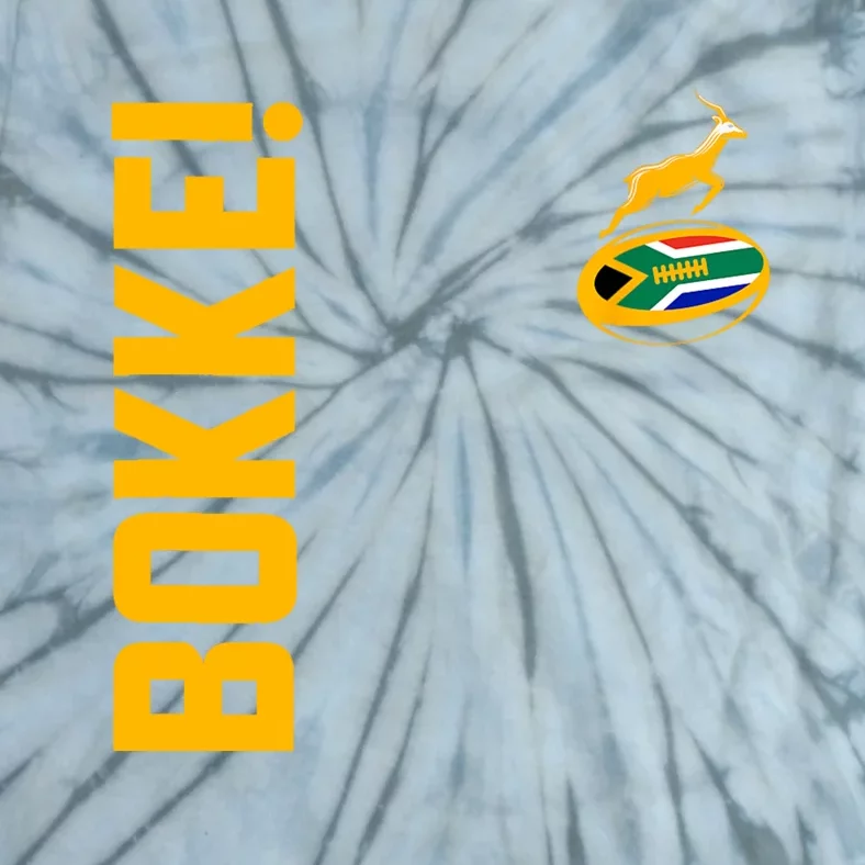 Springbok Rugby. Bokke South African Flag. With Back Print Tie-Dye T-Shirt