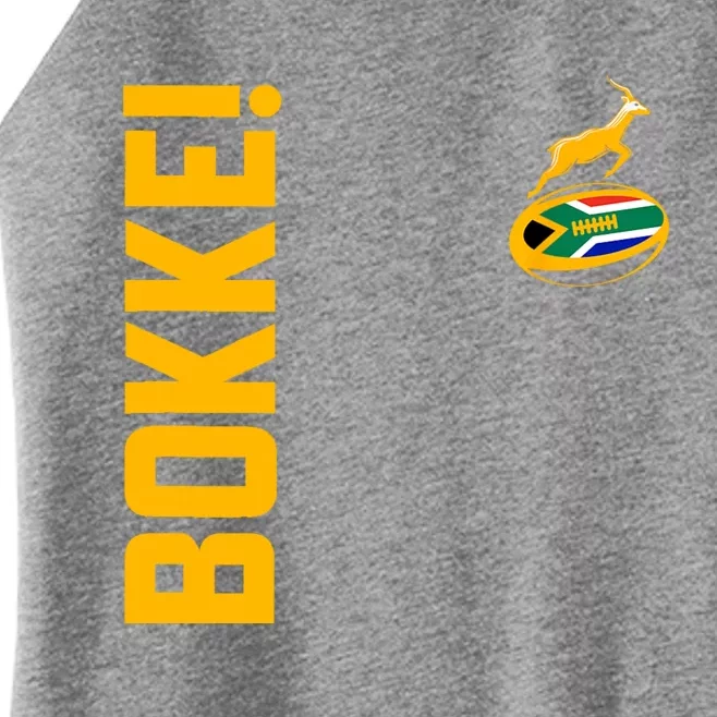 Springbok Rugby. Bokke South African Flag. With Back Print Women’s Perfect Tri Rocker Tank