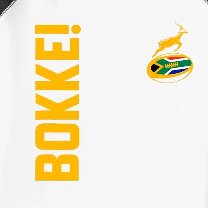 Springbok Rugby. Bokke South African Flag. With Back Print Infant Baby Jersey Bodysuit