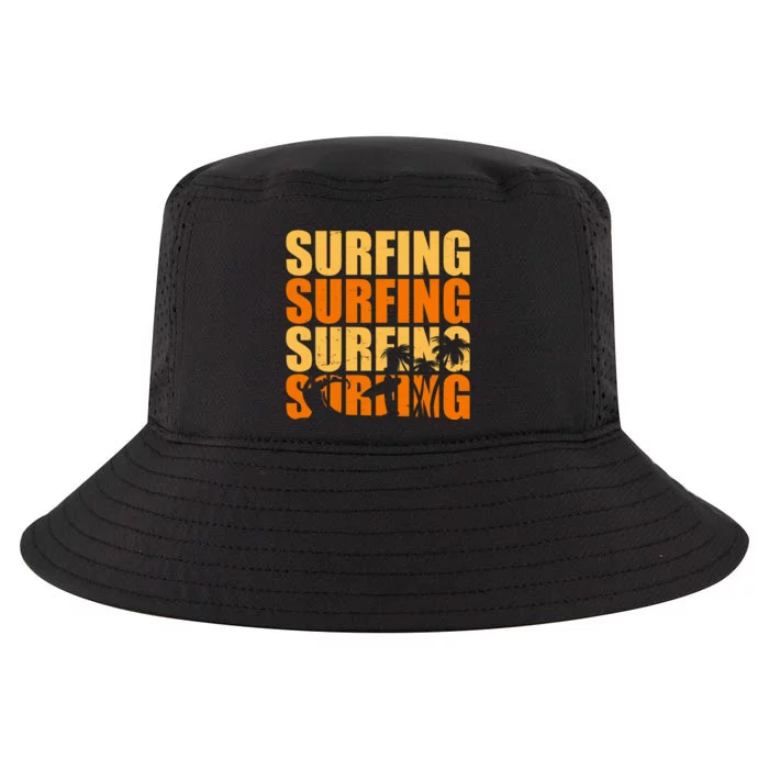 Surfing Retro Beach Cool Comfort Performance Bucket Hat