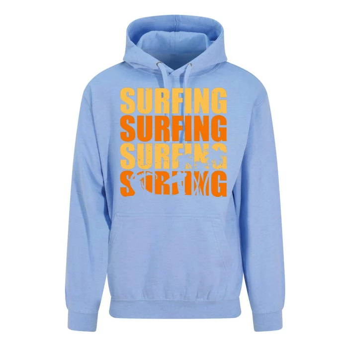 Surfing Retro Beach Unisex Surf Hoodie