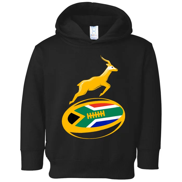 Springbok Rugby Ball & South African Flag Toddler Hoodie