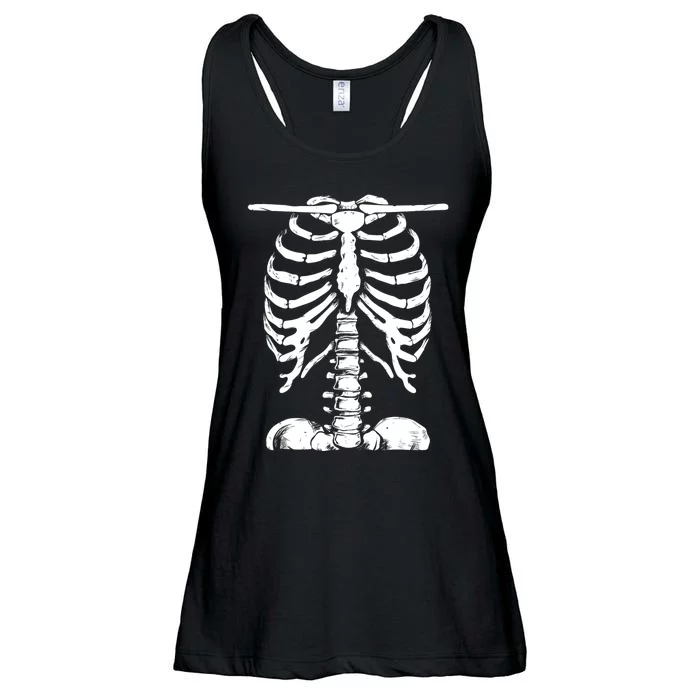 Skeleton Rib Cage Gifts Halloween Costume Skeleton Ladies Essential Flowy Tank