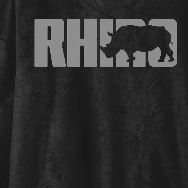 Save Rhino Clothing Rhino Rhinoceros Hooded Wearable Blanket