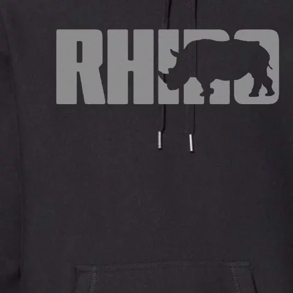 Save Rhino Clothing Rhino Rhinoceros Premium Hoodie