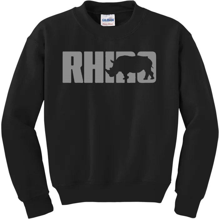 Save Rhino Clothing Rhino Rhinoceros Kids Sweatshirt