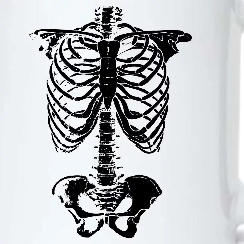 Skeleton Rib Cage Black Color Changing Mug