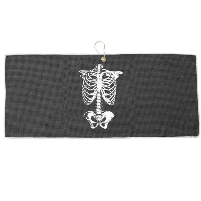 Skeleton Rib Cage Large Microfiber Waffle Golf Towel