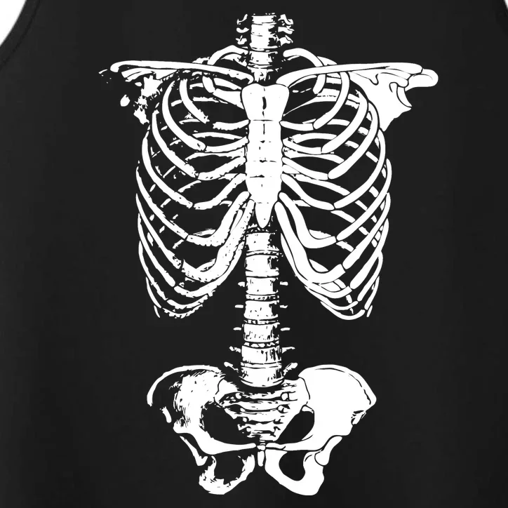 Skeleton Rib Cage Performance Tank