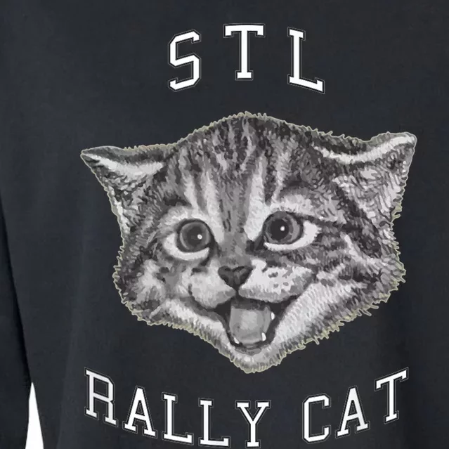 Sl Rally Cat  Saint Louis Rally Cat Cropped Pullover Crew