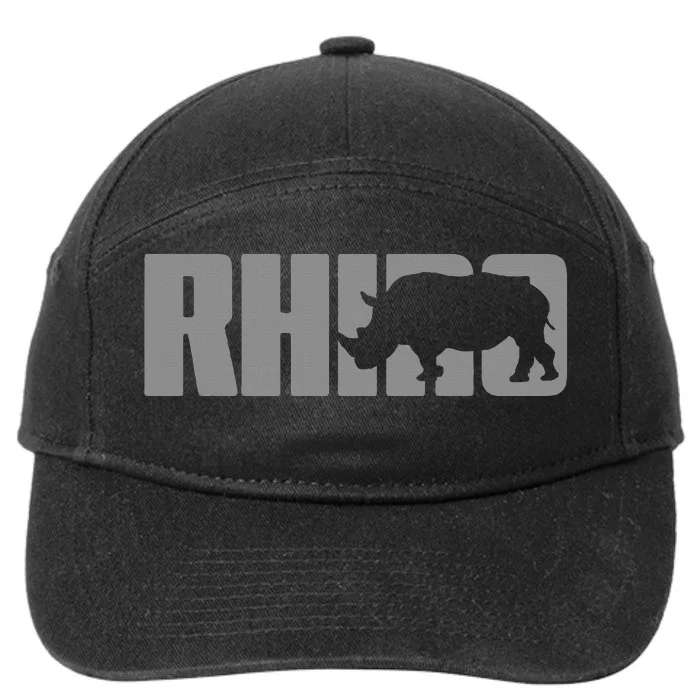 Save Rhino Clothing Rhino Rhinoceros 7-Panel Snapback Hat