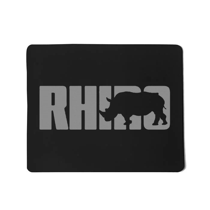 Save Rhino Clothing Rhino Rhinoceros Mousepad