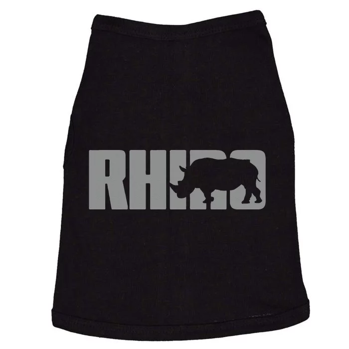 Save Rhino Clothing Rhino Rhinoceros Doggie Tank