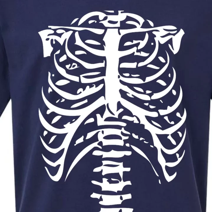 Skeleton Rib Cage Sueded Cloud Jersey T-Shirt