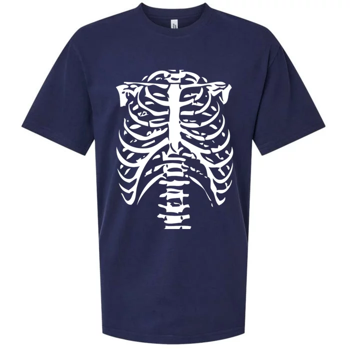 Skeleton Rib Cage Sueded Cloud Jersey T-Shirt