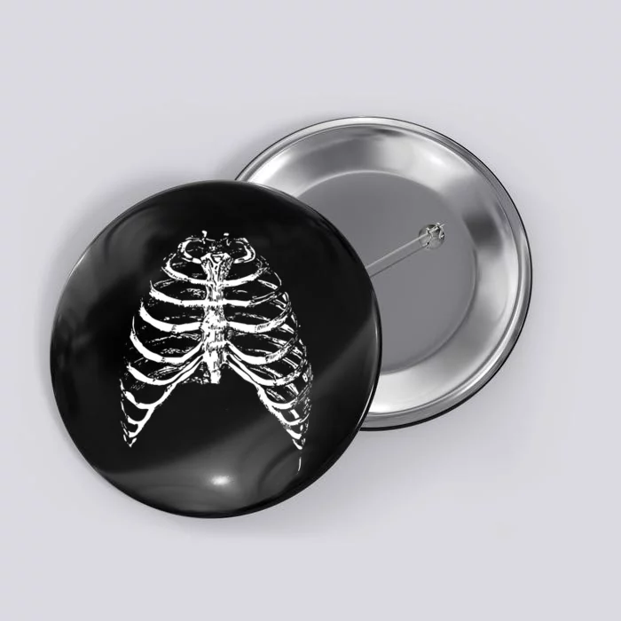 Skeleton Rib Cage Button