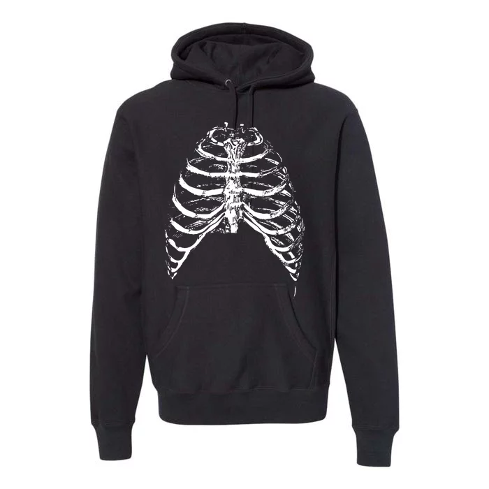 Skeleton Rib Cage Premium Hoodie