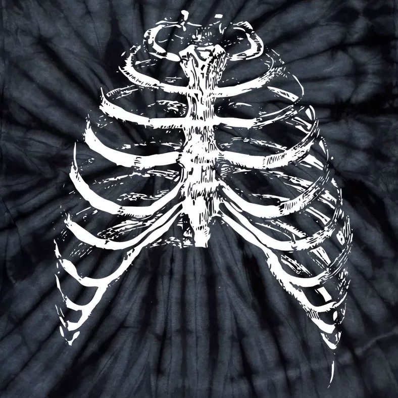 Skeleton Rib Cage Tie-Dye T-Shirt