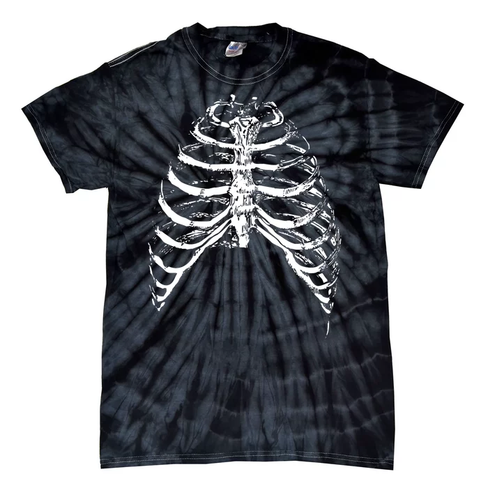 Skeleton Rib Cage Tie-Dye T-Shirt