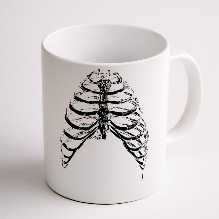 Skeleton Rib Cage Front & Back Coffee Mug