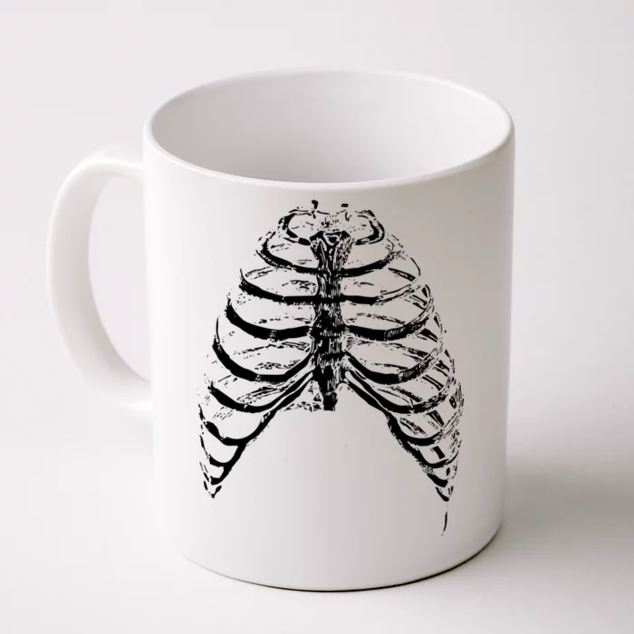 Skeleton Rib Cage Front & Back Coffee Mug