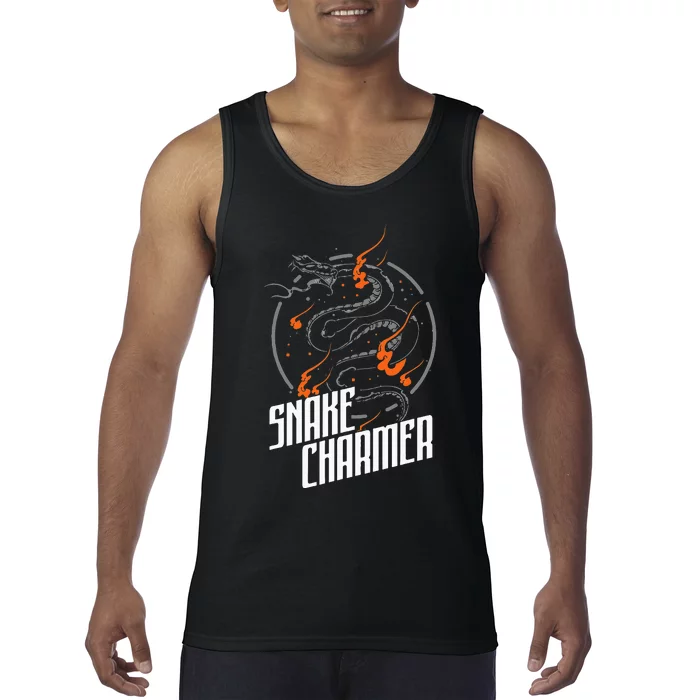 Snake Rattlesnake Charmer Animal Snakes Reptile Gift Tank Top