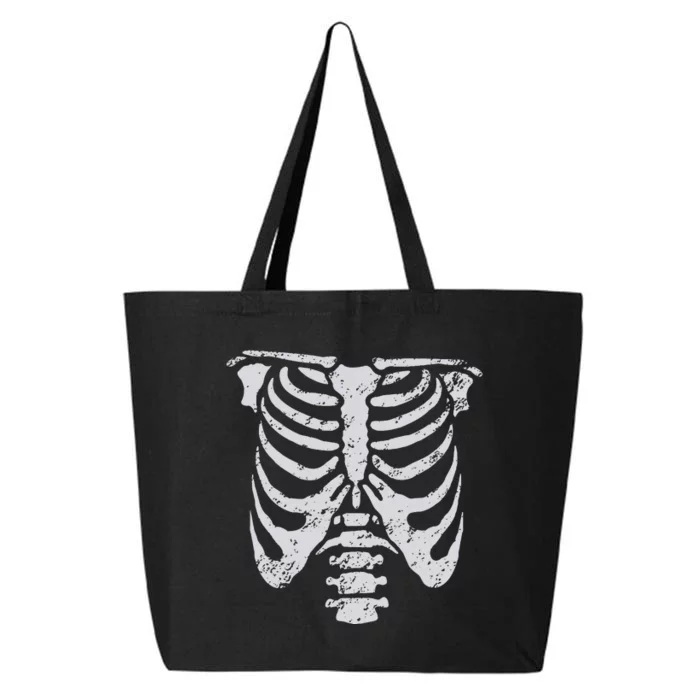 Skeleton Rib Cage Flower Easy Halloween Costume 25L Jumbo Tote