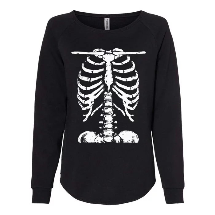 Skeleton Rib Cage Gifts Halloween Costume Skeleton Womens California Wash Sweatshirt