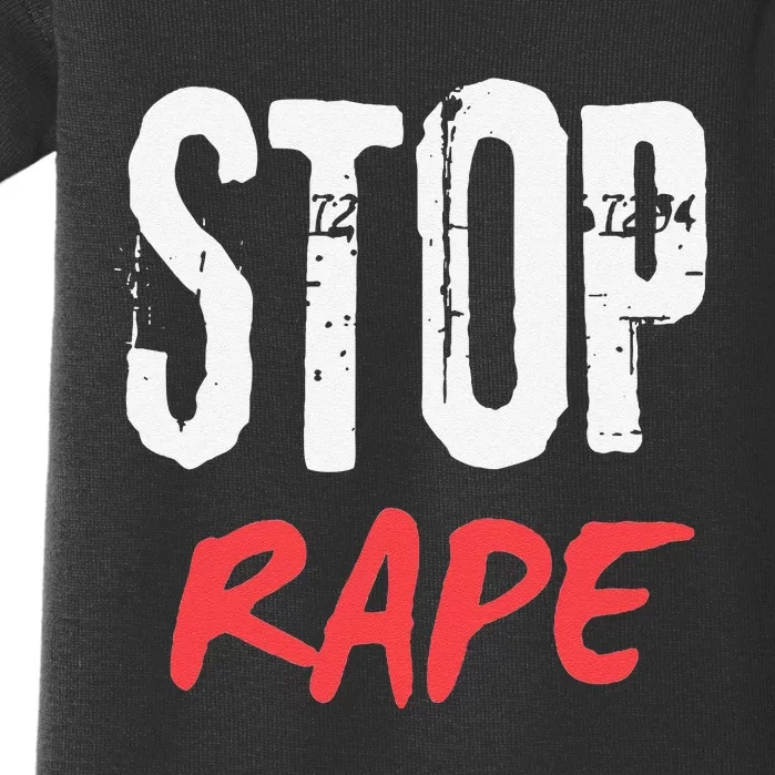 Ststop Rape Culture Awareness Baby Bodysuit