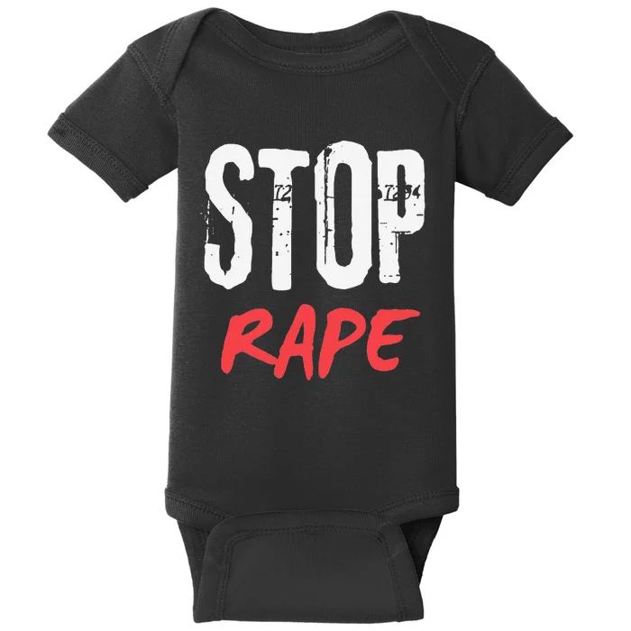 Ststop Rape Culture Awareness Baby Bodysuit