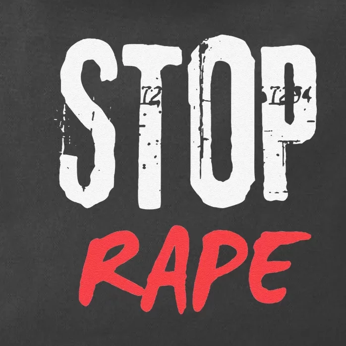 Ststop Rape Culture Awareness Zip Tote Bag