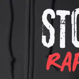 Ststop Rape Culture Awareness Full Zip Hoodie