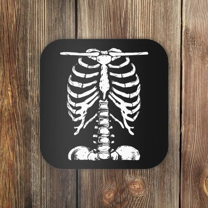 Skeleton Rib Cage Gifts Halloween Costume Coaster