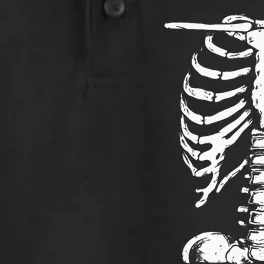 Skeleton Rib Cage Gifts Halloween Costume Dry Zone Grid Performance Polo