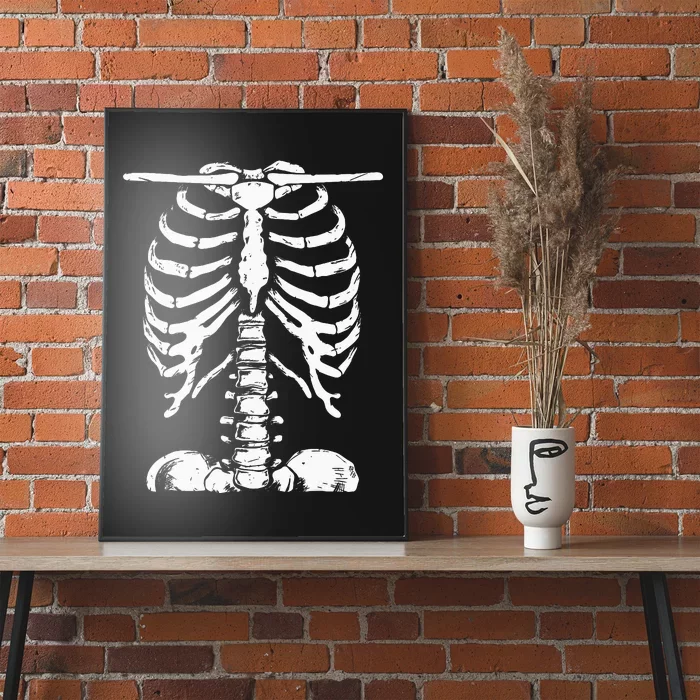 Skeleton Rib Cage Gifts Men Women Halloween Costume Poster