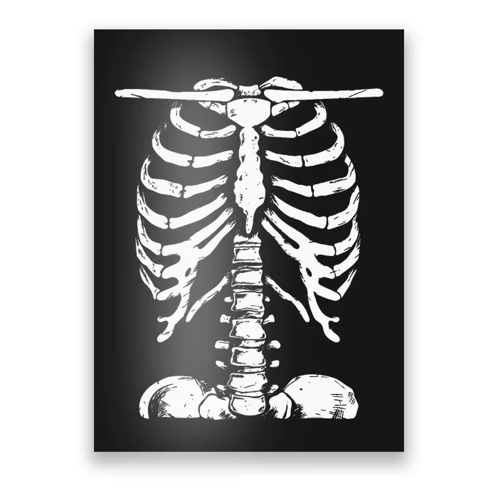 Skeleton Rib Cage Gifts Men Women Halloween Costume Poster