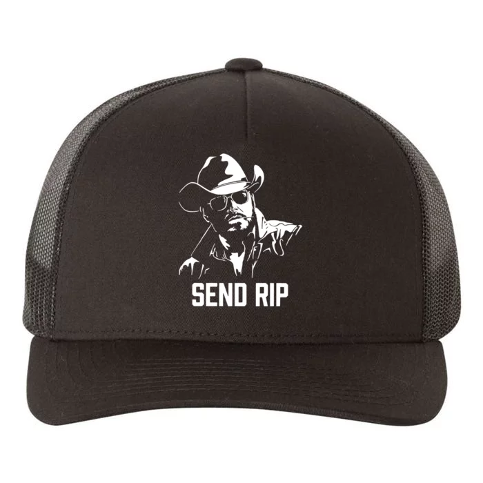 Send Rip Cowboy Western Cool Gift Idea Trending Yupoong Adult 5-Panel Trucker Hat