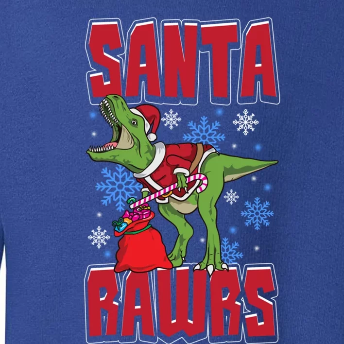 Santa Rawrs Christmas Trex Dinosaur Xmas Pajamas Gift Toddler Sweatshirt